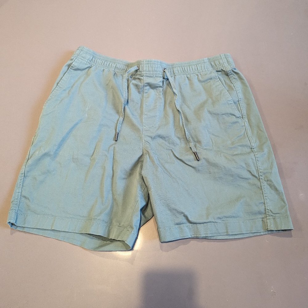 GAP Cotton Drawstring Shorts - L, Seafoam Green